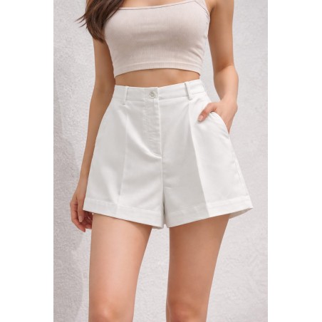SHORT BLANC