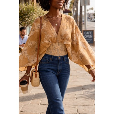 BLUSA CAMEL