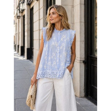 BLUSA CELESTE