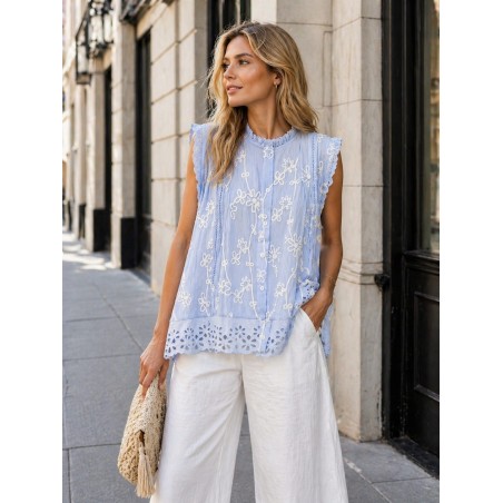 BLUSA CELESTE
