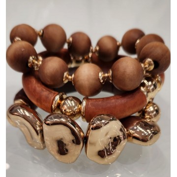 TRÍO PULSERAS CAF