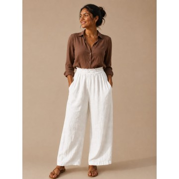 PANTALON BLANC0 ELAS