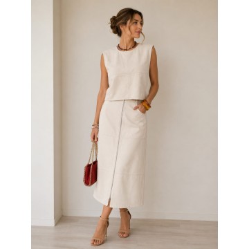 ENAGUA DENIM BEIGE