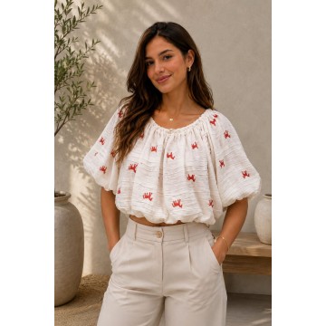 BLUSA BORDADA