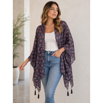 BLUSA ESTAMPADA AZUL